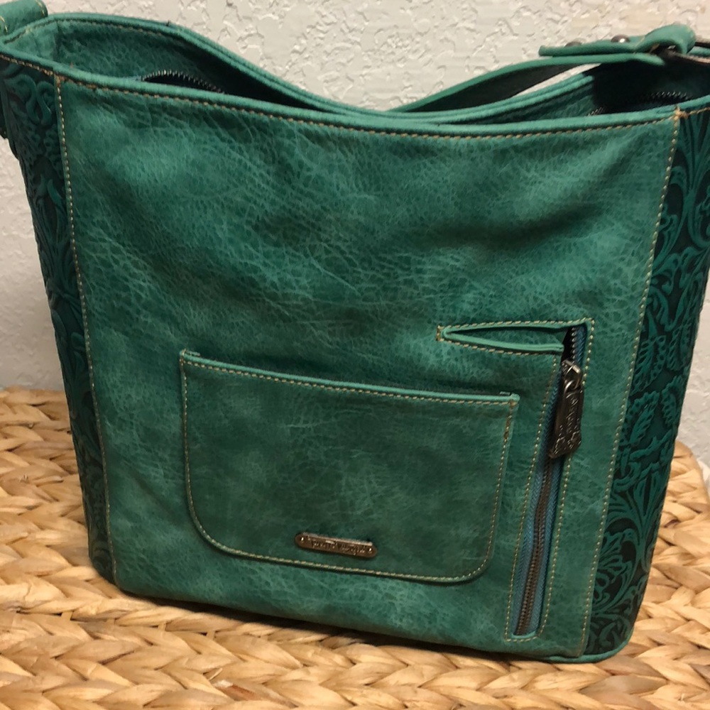 Teal Trinity Ranch CC Handbag